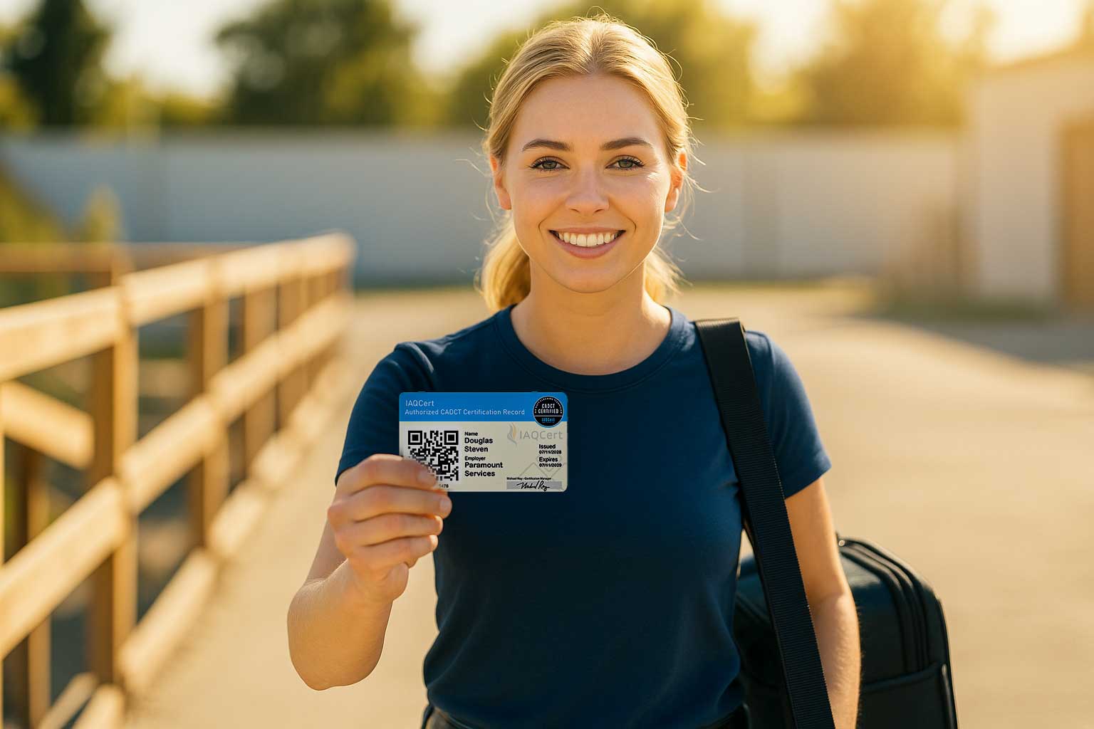 IAQ certification ID card